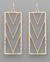 Golden Arrow Drop Earring